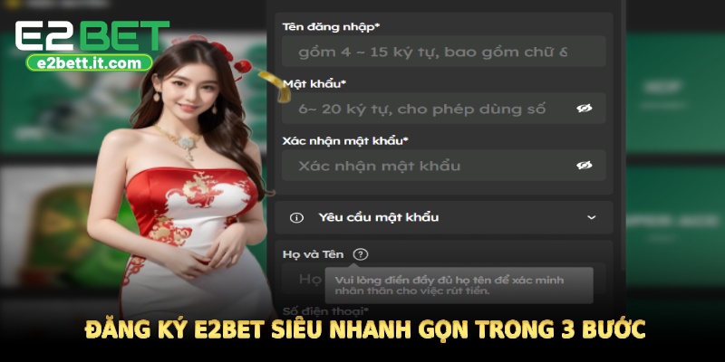 E2BET 🎖️ Link Chính Thức Trang Chủ E2BET.COM | Đăng Ký Thưởng +88K Đăng ký E2BET siêu nhanh gọn trong 3 bước